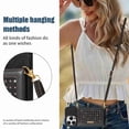 thumbnail image 3 of Decase Wallet Case for iPhone 14 Pro Max,Slim Fit Card Holder Case with Crossbody Strap Leather Magnetic Handbag Protective Folding Case Cover for Women Girl,Black, 3 of 7