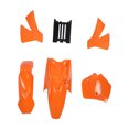 thumbnail image 2 of Front Wheel Fairing Cover Kit, Motorcycle Splash Guard Kit Orange Lightweight  for Senior Adventure Junior 50cc SX SR JR, 2 of 8