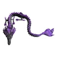 thumbnail image 2 of Majestic 11.8in 3D Printed Articulated Dragon Model, High Precision Mechanical Interface for Modern Aesthetic, Soft Sensory Figurine Ornament, 2 of 3