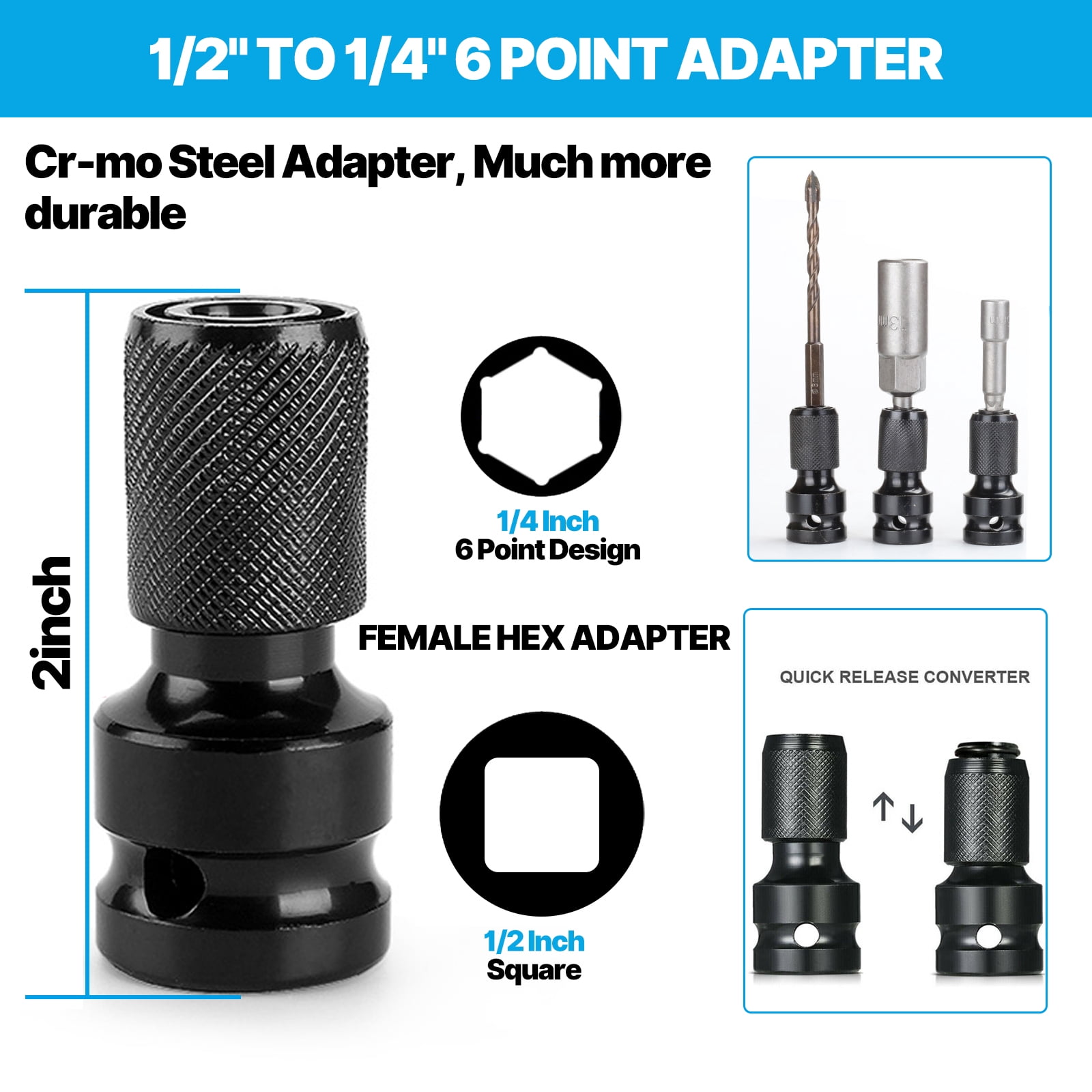 iMesheban 3/8" Brushless Electric Cordless Ratchet & 1/2" High Torque Drill Impact Wrench Impact Power Tool