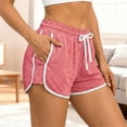 thumbnail image 4 of Arlun Womens High Waist Workout Shorts for with Pockets Side Split Hem Athletic Running Yoga Shorts Comfortable Stretchy Breathable Casual Wear Pink XL, 4 of 5