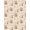 Brown, Pattern 17, variant on ODIKA 4'x6' Cream Ivory Tropical Botanical Terracotta Washable Area Rug Contemporary Papaya Fruit Motif Palm Leaf Pattern for Bedroom, Reading Nook, Pet Friendly & Non-Shedding