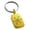 Gold, variant on Stainless Steel Galaxy Snowflake Engraved Small Rectangle Dog Tag Charm Keychain Keyring
