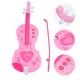 thumbnail image 2 of FELTECHELECTR 1 mini violín de plástico divertido para niños, juguete musical iluminador, color rosa, 2 of 7