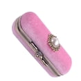 thumbnail image 3 of Retro Lipstick Box Lip Balm Organizer Bag Durable Cosmetic Storage Case With Mirror (Pink), 3 of 5