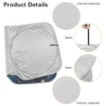 thumbnail image 6 of KUIFORTI Car Windshield Sun Shade Large Sunshade, Mushroom Front Window Cover Sun Visor Protector Accessories for Truck SUV Sedan Hatchback Van (66.53×34.44 Inch), 6 of 6