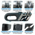 thumbnail image 2 of Handheld Knife Sharpener - 4 in 1 With Adjustable Ceramic, Tungsten Steel, Diamond Rod & Scissor Sharpener Blades - Multi-function, Pocket-sized, Quick, Non-slip, & Angle Adjustable, 2 of 7