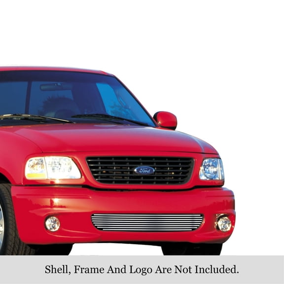 1999-2003 Ford F-150 Lightning 304 Stainless Steel Polished Finish 8X6 Horizontal Billet Stainless Steel Billet Grille