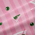 thumbnail image 5 of Manfei Pink Geometric Lines Blackout Curtains,Fashion Goblet Pattern Curtains Pack of 2 (42x84 Each), 5 of 6