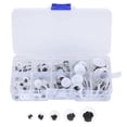 thumbnail image 5 of Mgaxyff Doll Toy Eyes,100Pcs Sew On Plactic Eyes Movable Black And White Assorted Size Kids  Craft Making Material,Sew On Plactic Eyes, 5 of 8