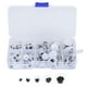 thumbnail image 1 of 100 Uds. Coser en ojos plásticos móviles en blanco y negro, tamaños surtidos, Material para hacer manualidades DIY para niños, 1 of 5