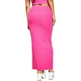 thumbnail image 2 of Royalty By Maluma Womens Tie Front Maxi Skirt Fuchsia Purple XL, 2 of 2