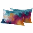 thumbnail image 6 of Turquoise Orange Purple Outdoor Pillow Covers 20x12 Inch Lumbar Pillow Covers Set of 2 Waterproof Decorative Throw Pillow Cases Modern Color Gradient Cushion Covers for Patio Furniture Garden Couch, 6 of 8