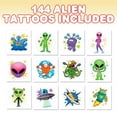 ArtCreativity Kids Temporary Tattoo Stickers, 144‑Piece Alien & Space ...