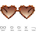 thumbnail image 2 of Heart Sunglasses,Fashion Cute Glasses UV Protection Outdoor Girl Heart Shaped Sunglasses for Toddler Party Beach, 2 of 5