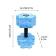 thumbnail image 5 of Water Dumbbell under $5! Xqxayjr Floating Water Dumbbell, EVA Barbell Pool Fitness Equipment, Swimming Resistance Training Aid, Aqua Exercise Float for Water Workouts, 5 of 9