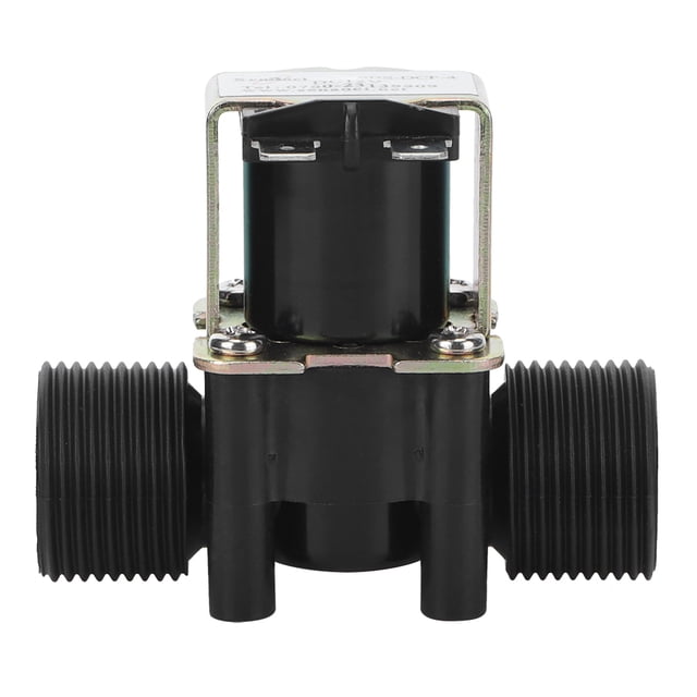 Électrovanne d'Eau, Plastique à Deux Voies + Fer à Haute Résistance Électrovanne d'Installation Facile Robuste pour Distributeur d'Eau Normalement Fermer DC24V