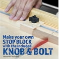thumbnail image 6 of Fulton DIY Table Saw Crosscut Sled Kit with 2 UHMW Bars 2 Aluminum Tracks 1 Knob and 1 Bolt along with Full Color HOW TO BUILD YOUR OWN Crosscut Sled Guide Booklet, 6 of 7