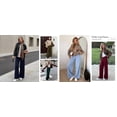 thumbnail image 5 of PRETTYGARDEN Wide Leg Pants Woman Spring Dressy High Waisted Casual Lounge Palazzo Pants Fall Flowy Work Trousers, 5 of 10