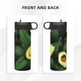 thumbnail image 3 of Yiaed Fresh Avocados Print Water Bottle with Straw Lid, Stainless Steel Double Wall Insulated Water Bottle | Leak-Proof and Spill-Proof Water Bottle, 3 of 8