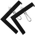 thumbnail image 1 of OUNONA 2Pcs Screen Wall Bracket Iron Black for Projector Screen Users, 1 of 8
