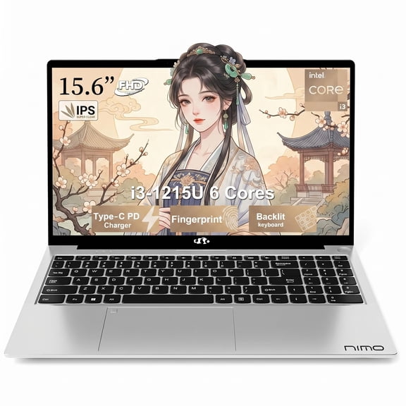 Oyzzraze 15.6"" FHD IPS Laptop, Intel Core i3-1215U (Beats i5-1135G7 Class), 8GB RAM, 512GB SSD, Windows 11 Home, Wi-Fi 6, Backlit Keyboard, Fingerprint, USB-C 65W Fast Charge, Bluetooth 5.2