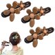 thumbnail image 1 of Pinzas para el pelo xinyu pico de pato retro con flores 3 unidades, 1 of 7