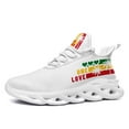 thumbnail image 4 of Coolcustomize Women's Wide Fit PLUS SIZE LOVE Letter Print Sneakers - Wide Width Comfortable Low-Top Casual Shoes Suitable for Running, Walking & Casual Attire - Soft Fabric Upper & Cushioned Sole, 4 of 10