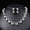 Silver, variant on European and American 2026 new pearl necklace and earrings two-piece set for women niche versatile alloy clavicle chain