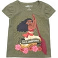 thumbnail image 3 of Disney Moana Girls 3 Pack Short Sleeve T-Shirts for Toddlers to Big Kids Sizes 2T-7, 3 of 4
