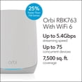 thumbnail image 2 of Sistema NetGear Orbi RBK763 AX5400 WiFi 6 Mesh reacondicionado, 2 of 3
