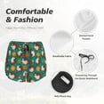 thumbnail image 4 of Balery Cartoon Turkey Pantalones cortos deportivos para mujer con forro y dos bolsillos, elásticos, para entrenamiento, gimnasio, yoga-XX-Large, 4 of 7