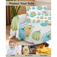 thumbnail image 4 of Thanksgiving Pumpkin Sofa Couch Covers for Dog,Washable Sofa Throw Cover Single Slipcovers for Armchair with Tassels,Multi Autumn Fall Watercolor White Couch Protector Towel Blanket Medium 71x91, 4 of 8