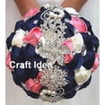 thumbnail image 4 of YYCRAFT Pack Of 20 Satin 4d Rose 2"(5cm) Craft Wedding Bride-Navy, 4 of 4