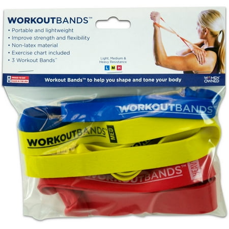 Alliance Workout Bands for Resistance Exercises, Light/Medium/Heavy Resistance (Best Bands To Workout To)