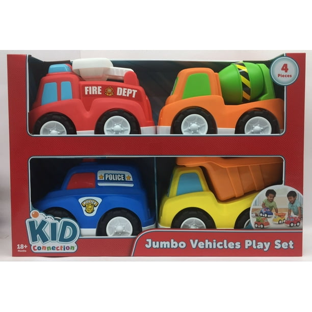 Kid Connection Kc Jumbo Trucks Play Set