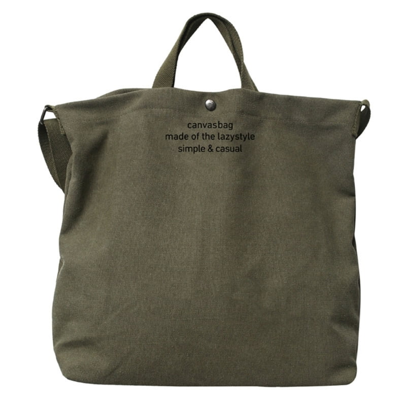 Fashionable Canvas Messenger Bag for School Travel and Daily Use Large Compartment Students Crossbody Handbag Book Bag