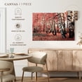thumbnail image 5 of Elephant Stock Pink Birch Grove Wall Art - Horizontal Canvas Wall Art - Bedroom Wall Decor - Nature Canvas - Beige And Black Decor - 24" x 16", 5 of 8
