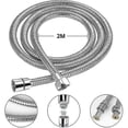 thumbnail image 3 of 2m Shower Hose, Universal Expandable Stainless Steel Anti-explosion, Anti-twist And Anti-Corrosion Double Loop Encryptio, 3 of 5