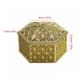 thumbnail image 3 of Dalazy Plastic Hexagonal Square Gift Box Wedding Favor Case Exquisite Appearance Large Capacity Smooth Lovely Candy Boxes for Chocolate Gold Hexagon, 3 of 7