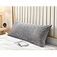 thumbnail image 3 of uwkcy Velvet Body Pillow Cover/Case Pillowcase with Hidden Zipper, Soft and Cozy, Zippered Flannel Body Pillow Case (20 x 54 Inch,Grey, 1-Piece), 3 of 4