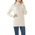 thumbnail image 4 of PrettyGuide Women's Long Sweater Turtleneck Pullover Tunic Sweater Tops, 4 of 7