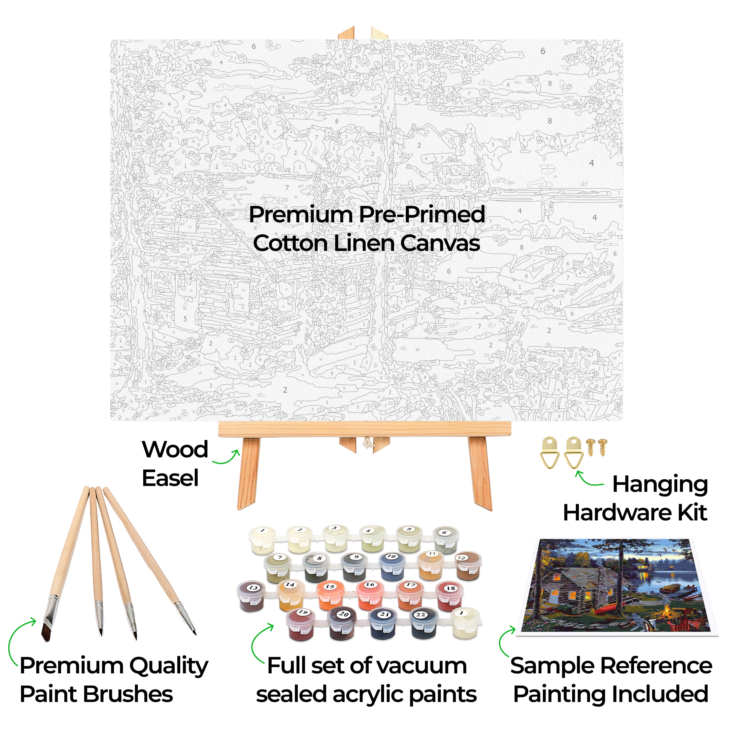 Ledgebay Paint by Number for Adults Crafts for Adults(Life's Reward)