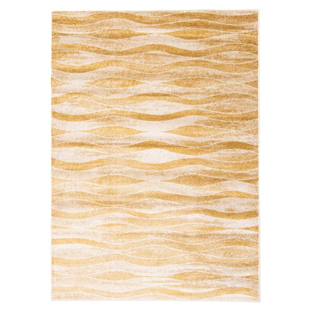 Neela Ivory/Gold Polypropylene Rug 7'10" x 10'2"