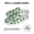 thumbnail image 6 of Fotbe Cartoon Crocodile Pattern Women's Fuzzy Curly Fur Memory Foam Loafer Slippers Indoor Outdoor Slippers Winter Home Shoes-39/40, 6 of 7