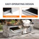 thumbnail image 3 of Cajones para Cocina Exterior de 30" Ancho x 6.5" Alto x 23" Profundidad, Cajón de Acceso para BBQ, Acero Inoxidable Montaje Empotrado, 3 of 7