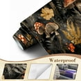 thumbnail image 4 of Peel and Stick Wallpaper Wall Murals Mushroom Boho Black Brown Mushroom Forest 69"H x 96"W Removable Wall Paper Self-Adhesive Wall Decor for Bedroom Living Room Nursery, 4 of 7