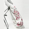 thumbnail image 3 of Mrmall Men White Baggy Jeans Cherry Blossom Embroidered Ripped Wide‑Leg Denim Pants Designer Look Jeans Men, 3 of 6