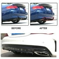 thumbnail image 3 of Fin Spoiler Wing Splitter, 3 Pcs Chassis Deflector Universal Black Rear Lip Black Air Deflector Lip Diffuser Replacement For  31.50 X 5.91 In, 3 of 8
