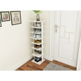 thumbnail image 1 of Costway Wooden Shoes Storage Stand 7 Tiers Shoe Rack Organizer Multi-shoe Rack Shoebox, 1 of 10
